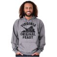 thumbnail image 1 of Funny Virginia Thanksgiving VA Turkey Unisex Plus Fleece Graphic Hoodie Brisco Brands 2X, 1 of 5