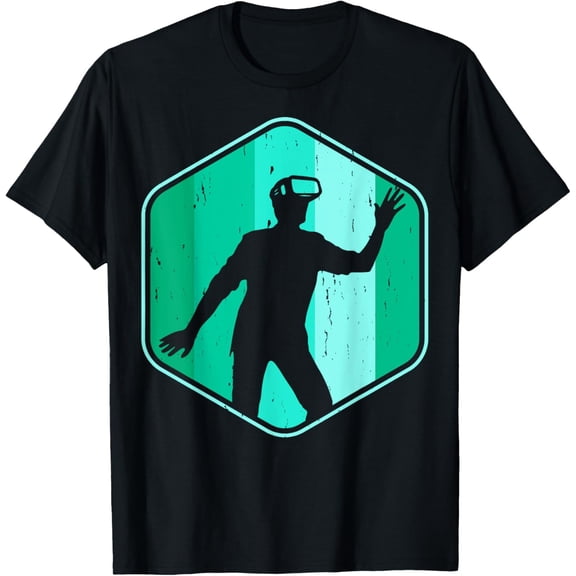 Funny Virtual Reality Lover VR Headset Gaming Gamer Gift T-Shirt