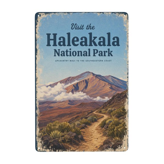 Funny Visit Haleakala National Park Metal Tin Sign For Man Cave Bar Office And Kitchen Wall Decor 8x12 Inch