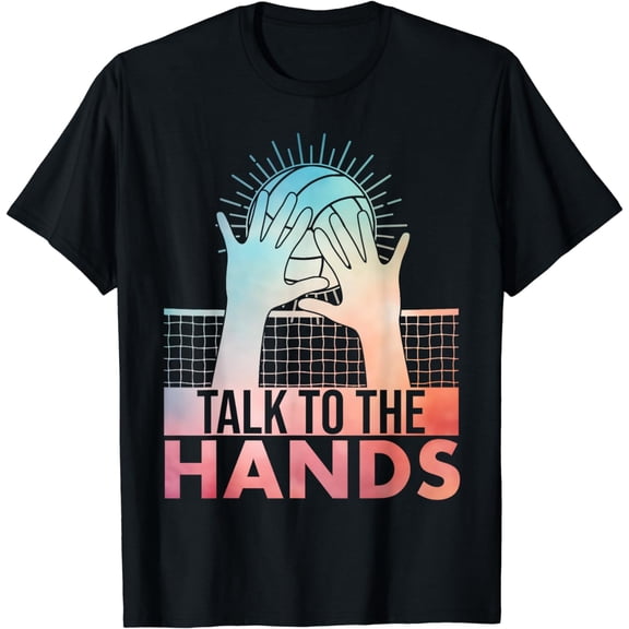 Funny Volleyball Art For Men Women Blocker Volleyball Player T-Shirt