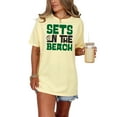thumbnail image 1 of Funny Volleyball Sets On The Beach, Butter Comfort Colors T-Shirt, 3XL, 1 of 3