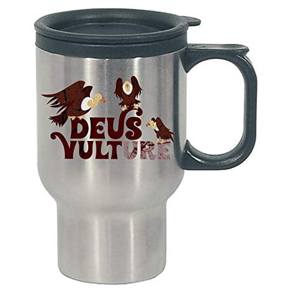 Funny Vulture - Deus Bird Of Prey Raptor - Humor - Stainless Steel Travel Mug