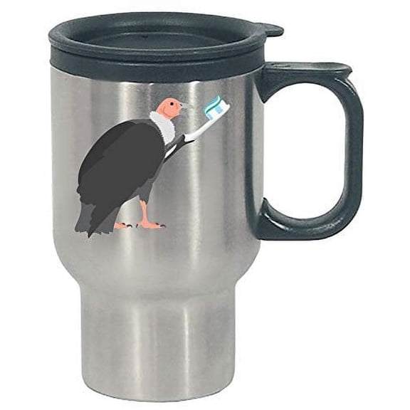 Funny Vulture - Large Bird of Prey - Predator - Stainless Steel Travel Mug
