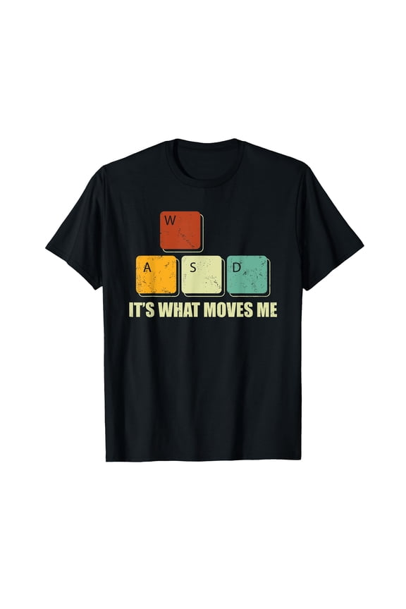 Funny WASD Gaming Graphic T-Shirt for PC Gamers, Perfect Gift for Video Game Enthusiasts