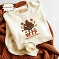 thumbnail image 1 of Funny WTF Thanksgiving Family Embroidered Shirt, Thanksgiving Food Embroidery Tee, Cozy Fall Mama Embroidered Top, Wine Turkey Friends Shirt, 1 of 5
