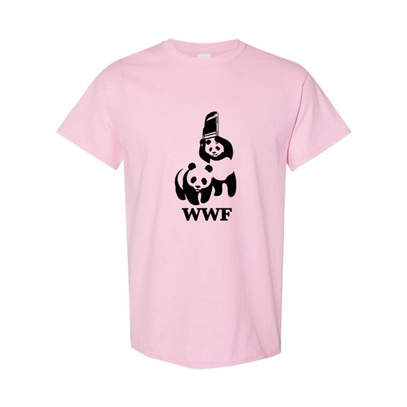 Funny WWF Parody Panda Wildlife Joke Wrestling Animal Conservation Humor Tee T-Shirt V50758, for men & women, up to size 5XL
