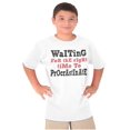 thumbnail image 1 of Funny Waiting to Procrastinate Joke Crewneck T Shirts Boy Girl Teen Brisco Brands S, 1 of 6