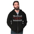 thumbnail image 1 of Funny Waiting to Procrastinate Joke Zip Up Hoodie Men's Women's Brisco Brands S, 1 of 6