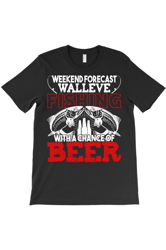 Funny Walleye Fishing Themed Hobby Gift for a Freshwater Angler Hunter H48431 Unisex T-Shirt, Up to 5XL Available