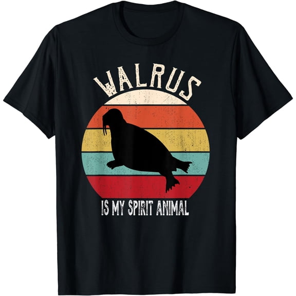 Funny Walrus is My Spirit Animal Lover Men Women Kids T-Shirt