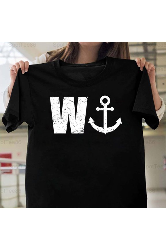 Funny Wanker Anchor Slogan Retro Vintage Nautical Humor Graphic G391 Unisex T-Shirt, Up to Size 5XL