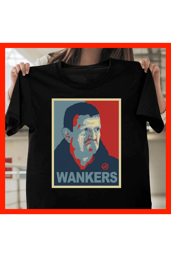 Funny Wankers Propaganda Poster Style T-Shirt British Humor Statement Tee Unique Graphic Print G873, for Unisex ā Sizes Up to 5XL
