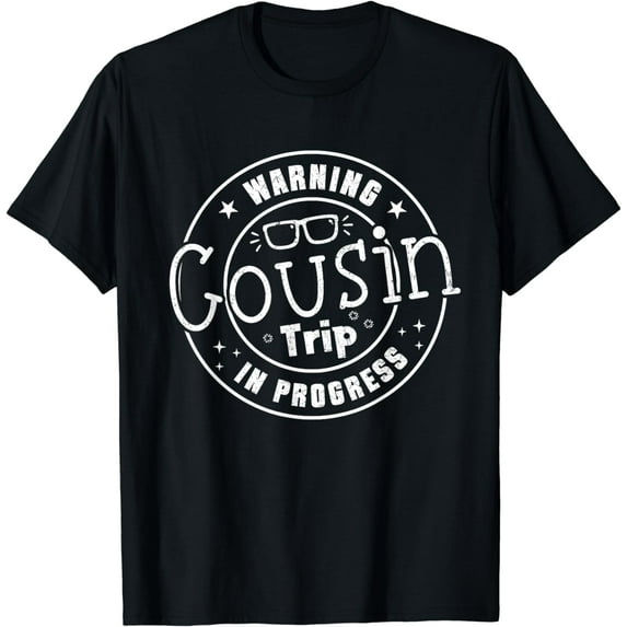 Funny Warning Cousin Trip 2024 In Progress Reunion Matching T-Shirt