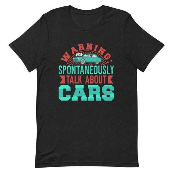 Funny Warning Sign Design for Car Enthusiasts Shirt Men 2XL (XS)