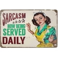 thumbnail image 1 of Funny Warning Tin Sign Danger Do Not Touch Hurt While Dying 12x8 Inches, 1 of 5