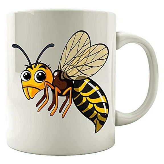 Funny Wasp - Flying Insect With Stinger - Bug - Colored Mug