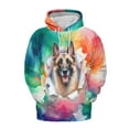 thumbnail image 1 of Funny Watercolor Adorable Belgian Malinois Peeking Through Torn Paper Effect All Over Print 3D Hoodie Unisex Merch Hoodies Sheepdog Dog Lover Gifts - 00026, 1 of 6