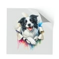 thumbnail image 1 of Funny Watercolor Adorable Border Collie Peeking Through Torn Paper Effect Cutout Transfer Sticker Borders Dog Lovers Gifts Idea Transparent Decal Art Decor - 00026, 1 of 5
