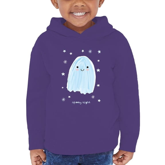 Funny Watercolor Ghost Hoodie Toddler -Image by Shutterstock, 5 Toddler