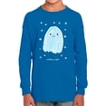 thumbnail image 1 of Funny Watercolor Ghost Long Sleeve Toddler -Image by Shutterstock,  4 Toddler, 1 of 4