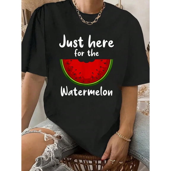 Funny Watermelon Design For Men Women Watermelon Wedge Fruit T-Shirt
