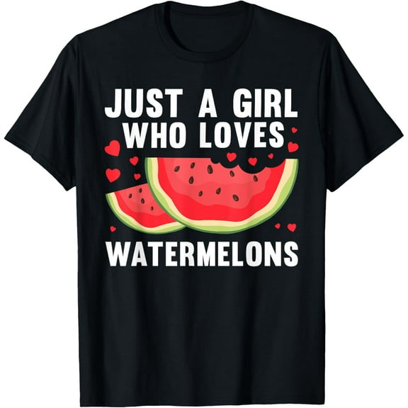 Funny Watermelon Fruit Art For Girls Kids Women Fruit Lover T-Shirt100% cotton