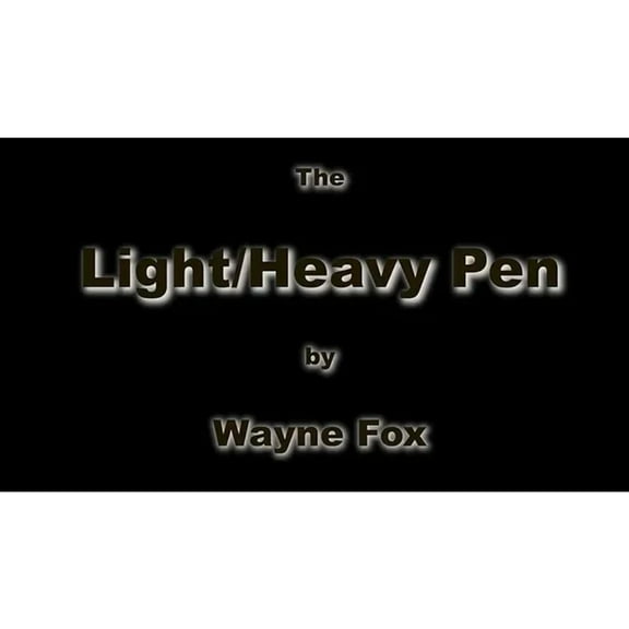 Funny Wayne Fox Light and Heavy Pen Close up Magic Tricks Can't be Lifted Pen Magia Street Illusions Gimmicks Mentalism Props