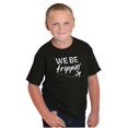 thumbnail image 1 of Funny We Be Trippin Airplane Travel Crewneck T Shirts Boy Girl Teen Brisco Brands S, 1 of 6