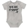 thumbnail image 1 of Funny We Be Trippin Airplane Travel Romper Boys or Girls Infant Baby Brisco Brands 18M, 1 of 1