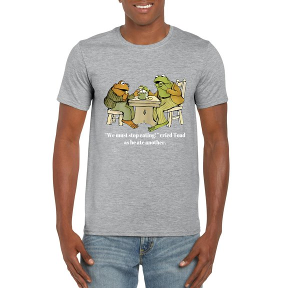 Funny We Must Stop Eating Cried Toad Frog Book Quote Unisex T-Shirt