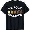 thumbnail image 1 of Funny We Rock Together Rocker Skeleton Hand T-Shirt, 1 of 4