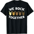 thumbnail image 1 of Funny We Rock Together Rocker Skeleton Hand T-Shirt, 1 of 6
