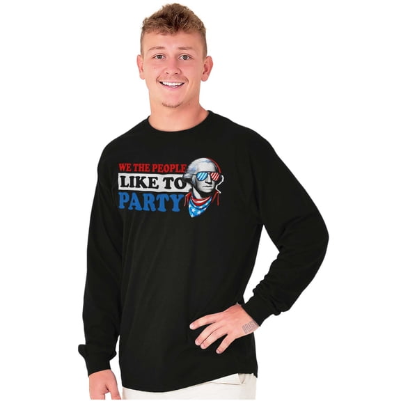 Funny We The People Like To Party Long Sleeve TShirt Men Women Brisco Brands X