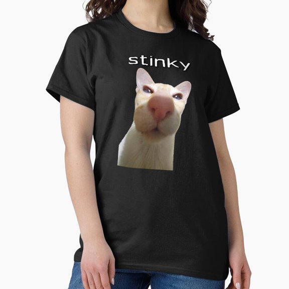 Funny Web Animation Character Stinky Expression Viral Internet Meme Tee T-Shirt