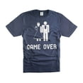 thumbnail image 1 of Funny Wedding Joke Shirt Game Over T-Shirt Marriage Wedding Party Tees Bachelor Party Unisex Shirts (Small Navy Blue), 1 of 6