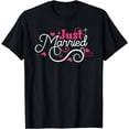 thumbnail image 1 of Funny Wedding Just Married Honeymoon Couple Trip Matching T-Shirt, 1 of 4