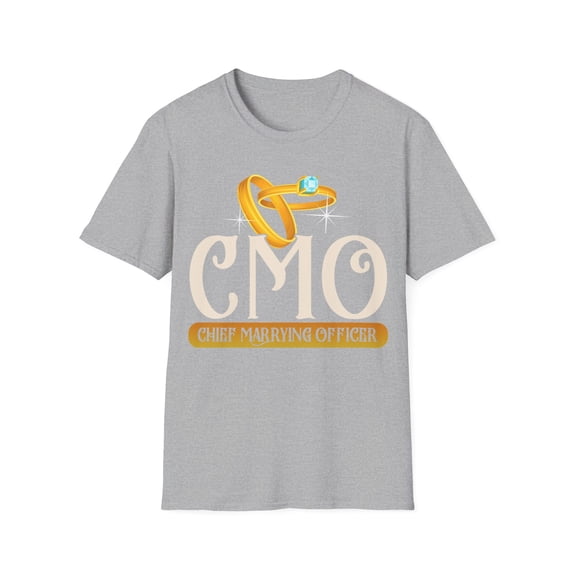 Funny Wedding Officiant Gift CMO Chief Marrying Officer Unisex T-Shirt