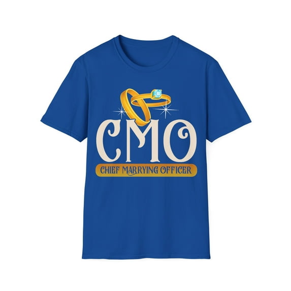 Funny Wedding Officiant Gift CMO Chief Marrying Officer Unisex T-Shirt
