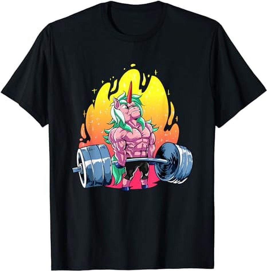 Funny Weightlifting Gift For A Unicorn loving Weightlifter TShirt