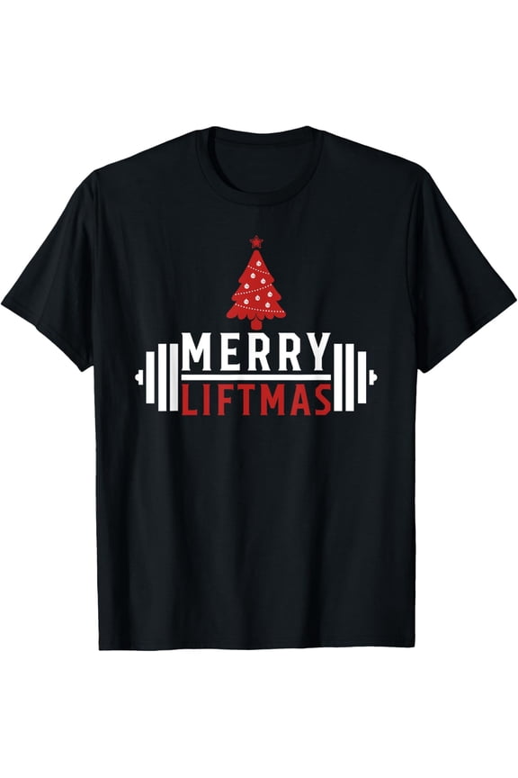 Funny Weightlifting - Weight Lifters Merry Liftmas Christmas T-Shirt