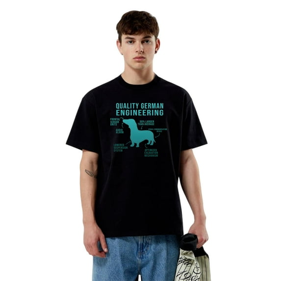 Funny Weiner Dog Joke Sarcastic Daschund Gift Tee Black, for men & women, up to size 5XL