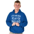 thumbnail image 1 of Funny Weird Not to be Weird Joke Unisex Plus Size Hoodie Brisco Brands 4X, 1 of 6
