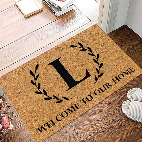 Funny Welcome Doormat Entryway Front Porch Rugs 60 * 40CM Anti Bottom Floor Indoor Outdoor Carpet For Farmhouse Patio Home Decor 26 Letter Floor Mat Carpets