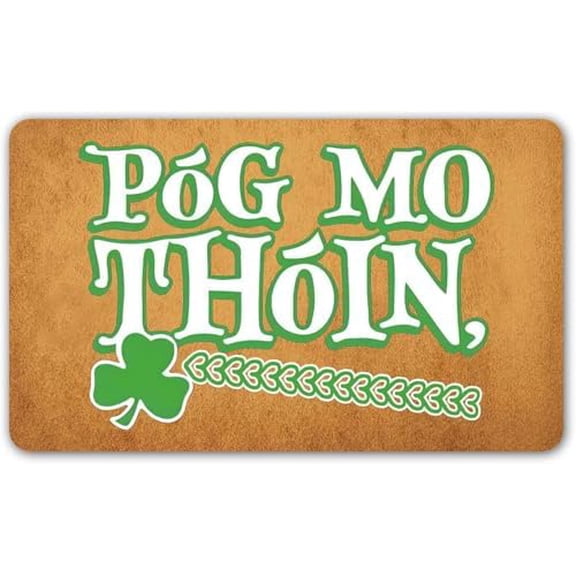 Funny Welcome Doormat Front Door Entry Rugs Welcome Mat PG Mo ThIn House Warming Gift Decorative Mats for Front Porch 17x30 Inch.