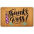 thumbnail image 1 of Funny Welcome Doormat Home Decor Rugs Welcome Mat with 16*24 in Thanks Boss Doormat for Entrance Way Indoor Front Porch Mats Front Door No Slip Kitchen Mats, 1 of 4