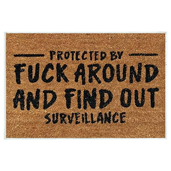 Funny Welcome Doormat, Outdoor Rug Many Beautiful Patterns Soft Absorbent Water Non-Slip Easy-Clean 15.7x23.6in Brown