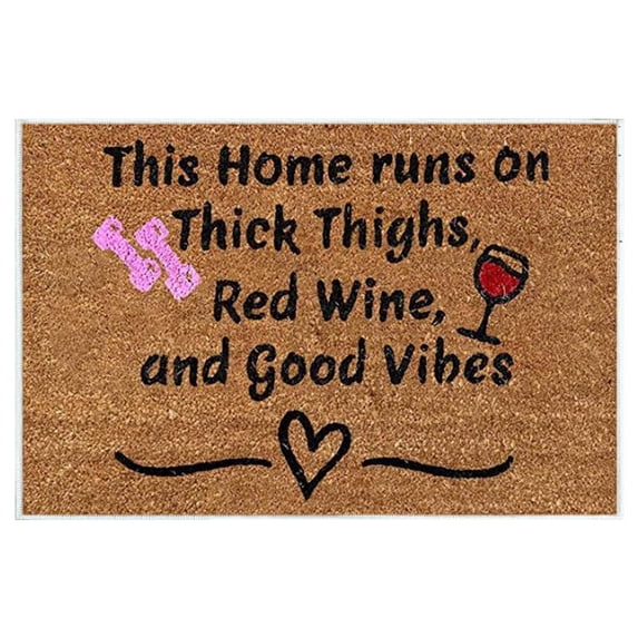 Funny Welcome Doormat, Outdoor Rug Many Beautiful Patterns Soft Absorbent Water Non-Slip Easy-Clean 15.7x23.6in Brown