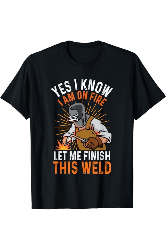 Funny Welding Design Men Dad Welder Worker Welding T-Shirt