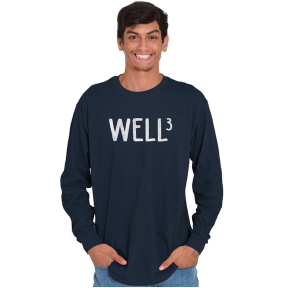 Funny Well Cubed Sarcastic Math Joke Long Sleeve TShirt Men Women Brisco Brands X