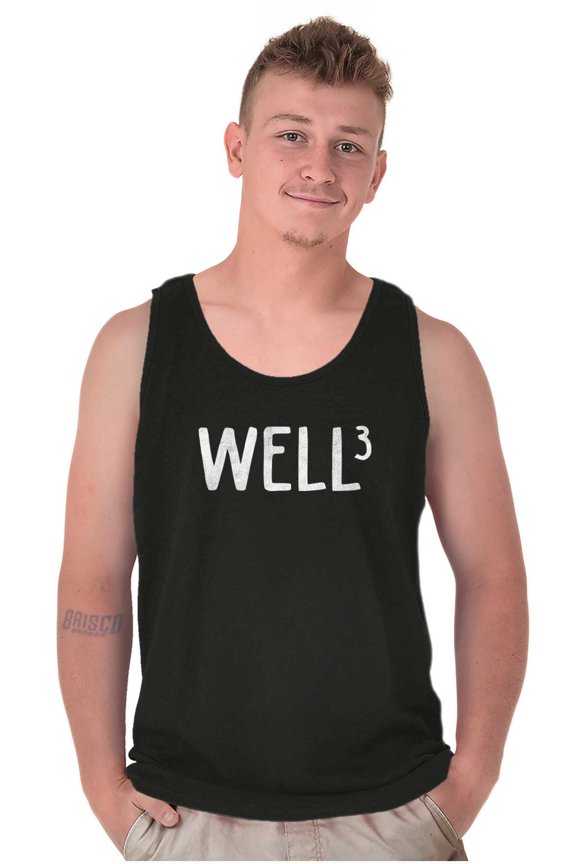 Funny Well Cubed Sarcastic Math Joke Plus Size Graphic Tank Top Brisco Brands 3X